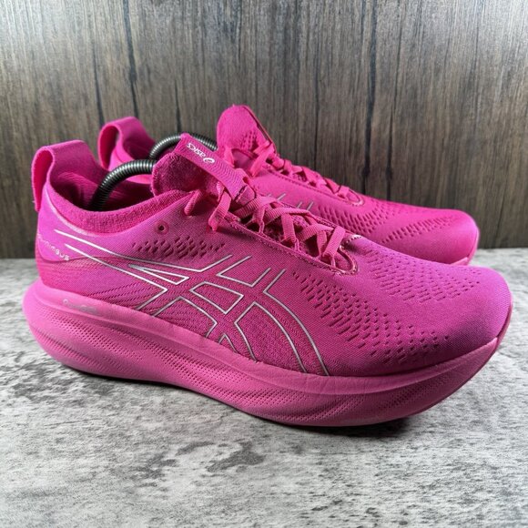 ASICS Gel-Nimbus 25 Running Women’s Shoes Size 11.5 Hot Pink Rave *NO INSOLES* - Picture 1 of 11